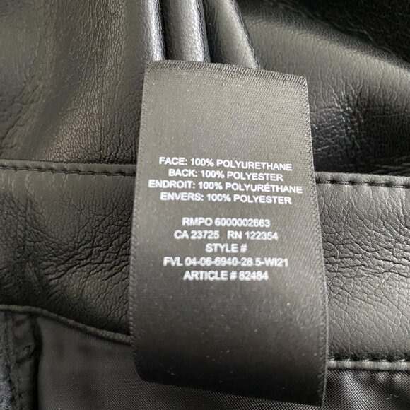 Wilfred Aritzia Black Melina Faux Leather Pants - Picture 13 of 13